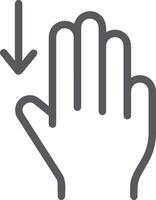 Hand with finger icon symbol image for gesture illustration vector