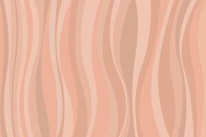 Abstract beige background. Smooth wavy geometry in brown and orange colors. Vertical waves and bends. monochrome illustration in flat style vector