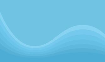 Abstract light blue background. Smooth wavy sea green geometry. Waves and bends. monochrome illustration in flat style vector