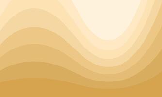 Abstract yellow background. Smooth wavy mustard colored geometry. Waves and bends. monochrome illustration in flat style vector