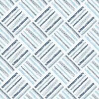 Hand drawn grunge style weaving seamless pattern. wicker texture in denim dreams colors. Geometric simple print. Modern print for textile, fabric, wallpaper, wrapping, scrapbook and packaging vector