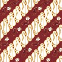 vintage indonesian batik parang pattern vector