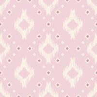 abstract pink ethnic geometric ikat pattern vector