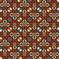 abstract geometric colorful ethnic pattern vector