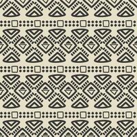 abstract hand drawing ethnic border pattern vector