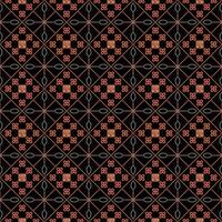 abstract batik dotted geometric flower pattern vector