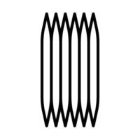 Toothpick Line Icon Design vector