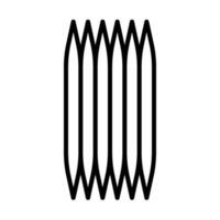 Toothpick Line Icon Design vector