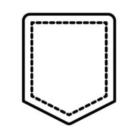 Pocket Line Icon Design vector