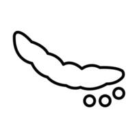 Cluster beans Line Icon Design vector