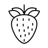 Strawberry Line Icon Design vector