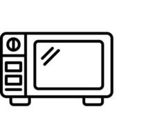 Oven Line Icon Design vector