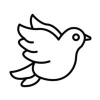Bird Line Icon Design vector