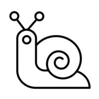 Snail Line Icon Design vector