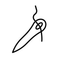 Needles Line Icon Design vector