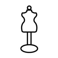 Mannequin Line Icon Design vector