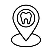 Location Line Icon Design vector