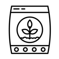 Fertilizer Line Icon Design vector