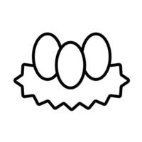 Nest Line Icon Design vector