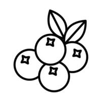 cranberry Line Icon Design vector