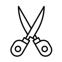 Scissors Line Icon Design vector