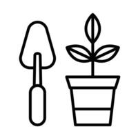Gardening Line Icon Design vector