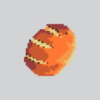 Pixel art illustration Bread. Pixelated Bread. Grocery Bread pixelated for the pixel art game and icon for website and game. old school retro. vector