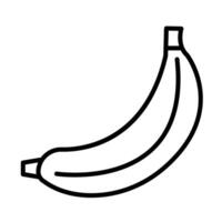 Banana Line Icon Design vector