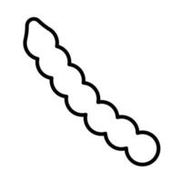 Drumstick Line Icon Design vector