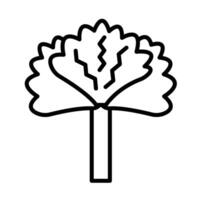 Celery Line Icon Design vector