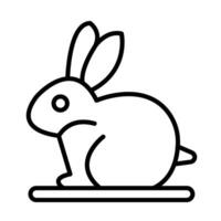 Bunny Line Icon Design vector