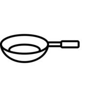 Frying pan Line Icon Design vector