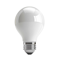 a white light bulb on a transparent background png