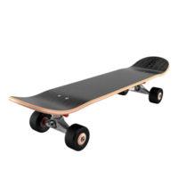 Skateboard auf transparent Hintergrund KI-generiert png