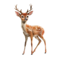 a deer with antlers on a transparent background png