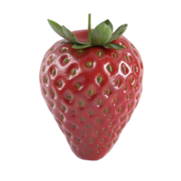 a strawberry is shown on a transparent background AI-Generated png