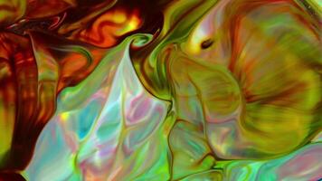 Abstract Colorful Galactic Sacral Liquid Ink Waves Texture Background. video