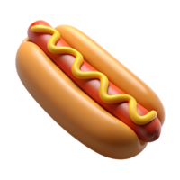 Hot Dog With Mustard and Ketchup on a Bun png