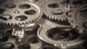 Cogs Gears Wheel Rotating in an Infinite Loop Footage. video