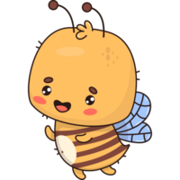 abeja de dibujos animados lindo png