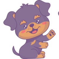 Happy dog Rottweiler png