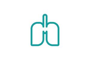 lungs healty design with simple concept vector