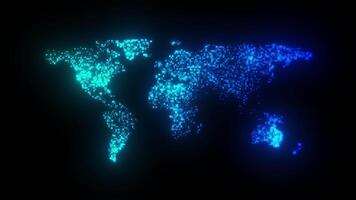 carte du monde numérique video