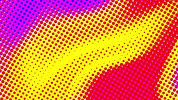 Abstract colorful halftone video