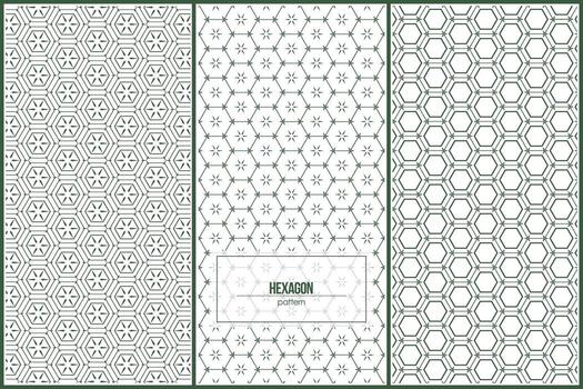 creative hexagon pattern for modern style background vector