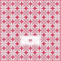 creative batik pattern with general shape with red dominant colors vector