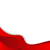 Red Wave Background Template png