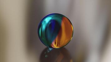 Multicolored 3d sphere video