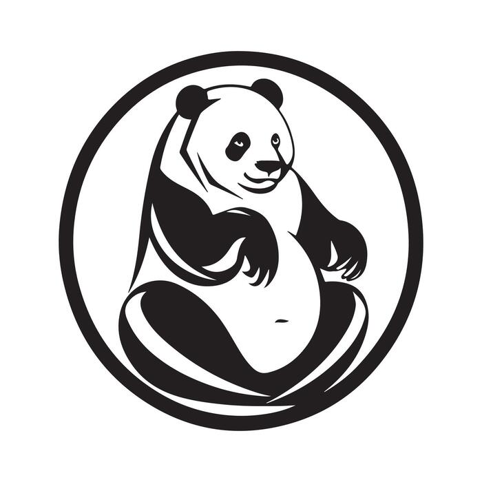 Panda Bear Logo Vector Art, Icons, and Graphics for Free Download