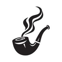 Illustration of a Smoking Pipe vector